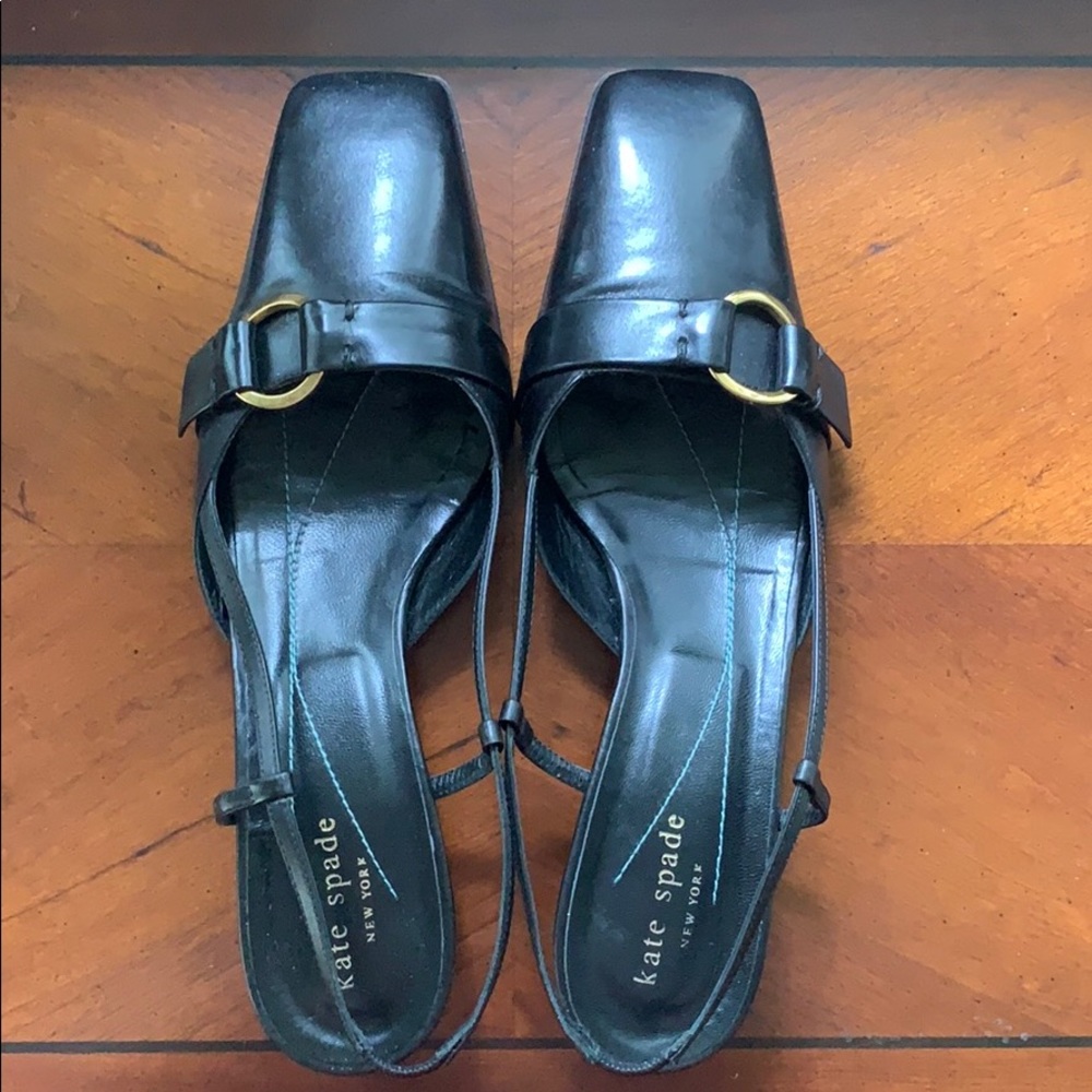 Kate Spade Trudy Slingback in Black, size 8.5